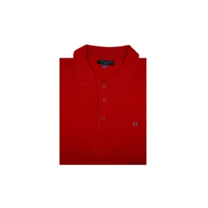 Maroon Slim Fit Cotton-Blend Polo Shirt
