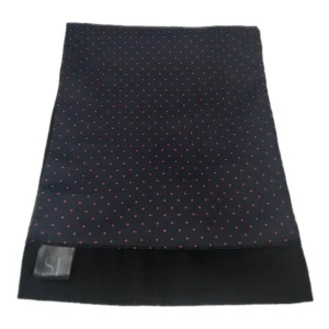 Navy and pink patterned double sided neck scarf