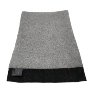 Grey double sided neck scarf