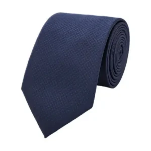 Navy and red-toned patterned tie