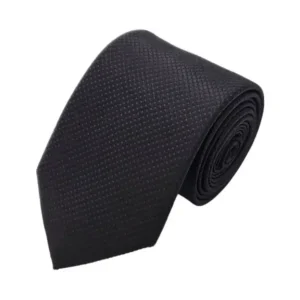 Black and red-toned patterned tie