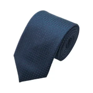 Teal-toned microdot patterned tie