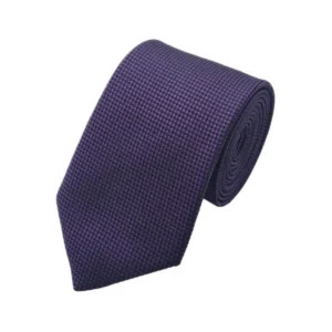 Purple and black-toned micro patterned polka dot tie